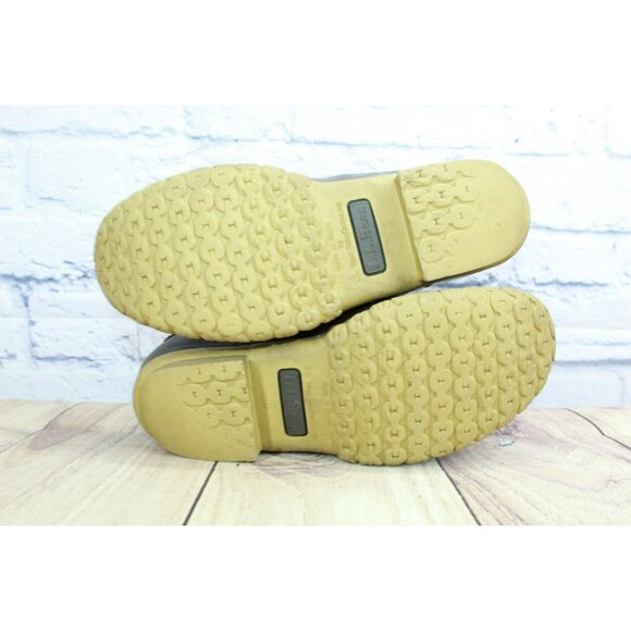 LL Bean Brown Leather Lace Up Round Toe Insulated Ankle Duck Boots Size 6 M - Picture 9 of 9